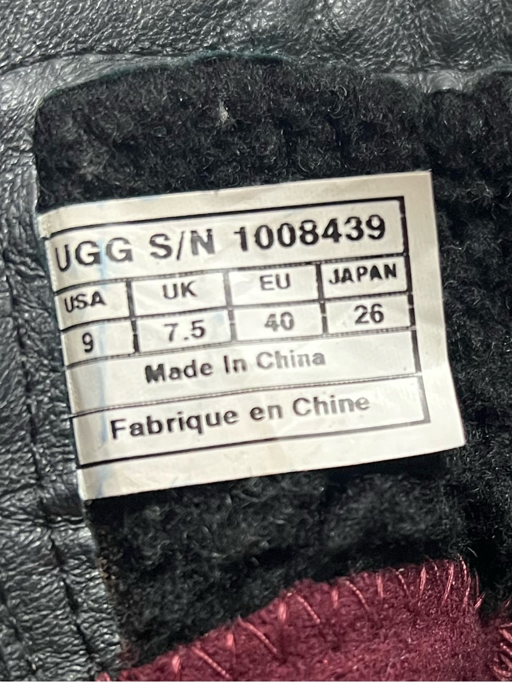 UGG Simmens Boot 1008439 Women Sz 9 Black Waterproof Leather Harness - Picture 10 of 10